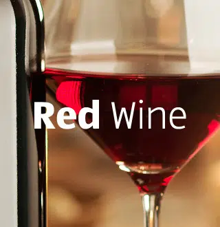 A glass of red wine