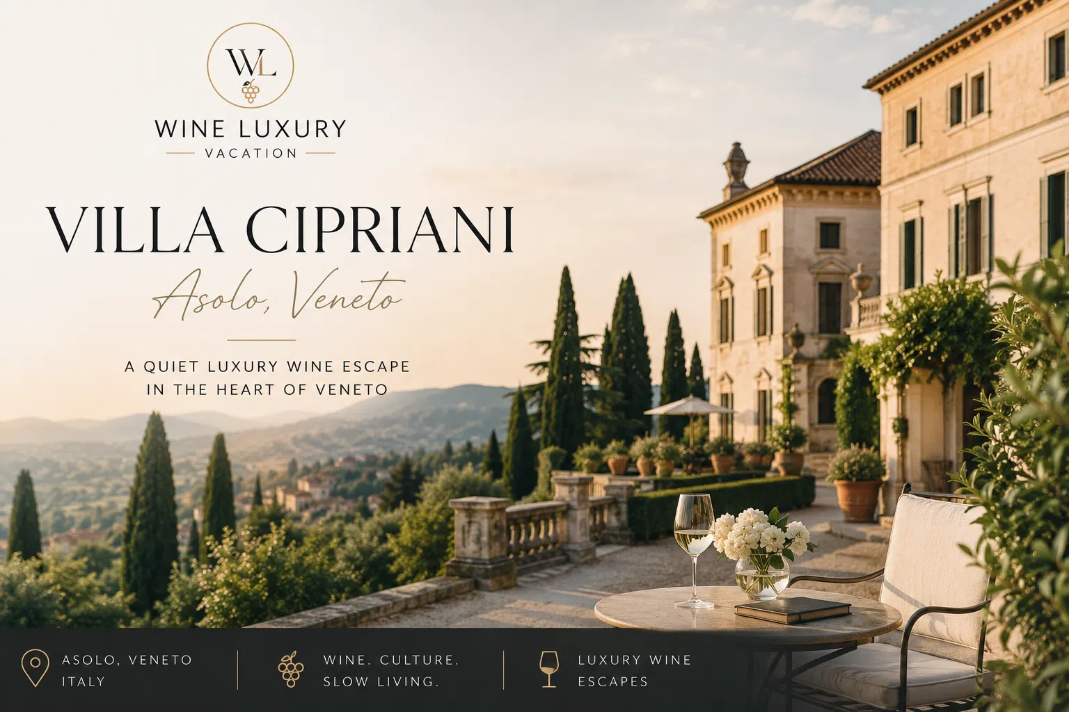 Villa Cipriani luxury wine escape in Asolo, Veneto