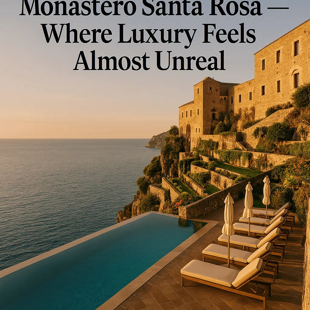 Monastero Santa Rosa luxury hotel overlooking the Amalfi Coast