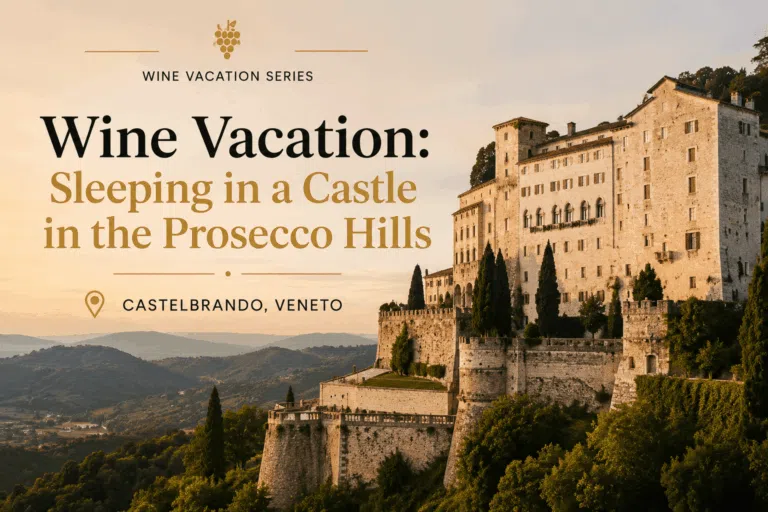 CastelBrando castle in Veneto Prosecco Hills wine vacation destination