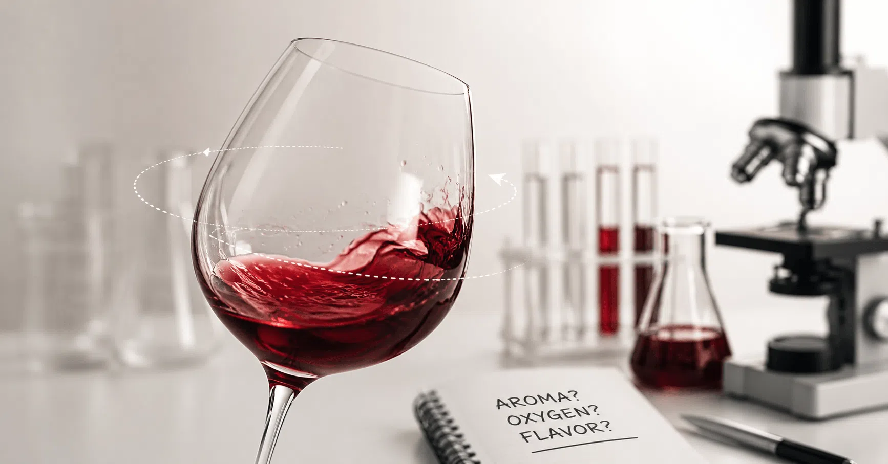 Scientists studying why swirling wine affects aroma and flavor