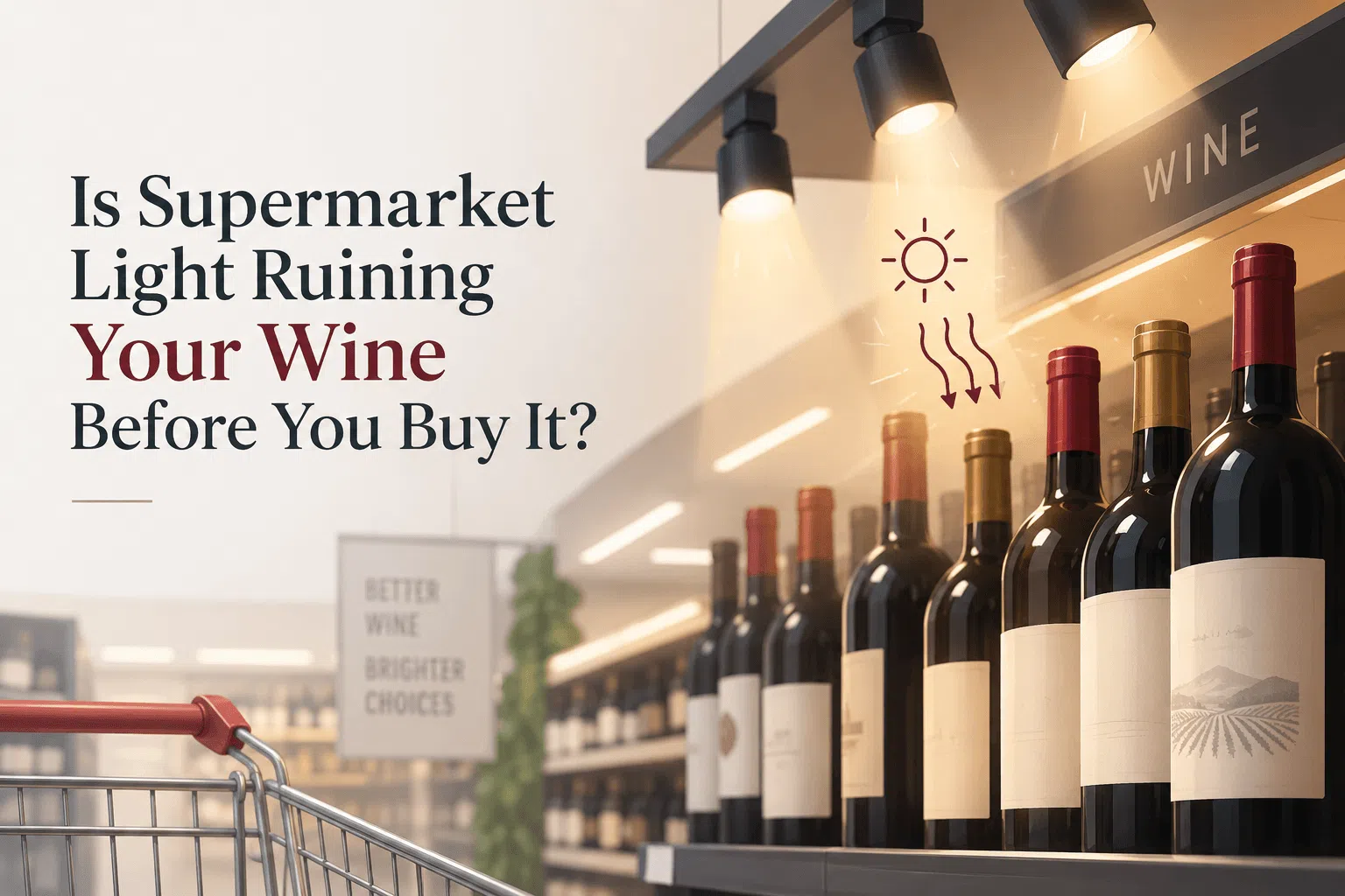 Is supermarket light ruining your wine before you buy it?